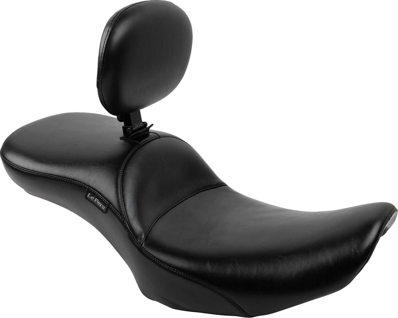 Maverick Daddy Long Legs Seat - With Backrest - Smooth - FLH/FLT '23-'25 [0801-1875]