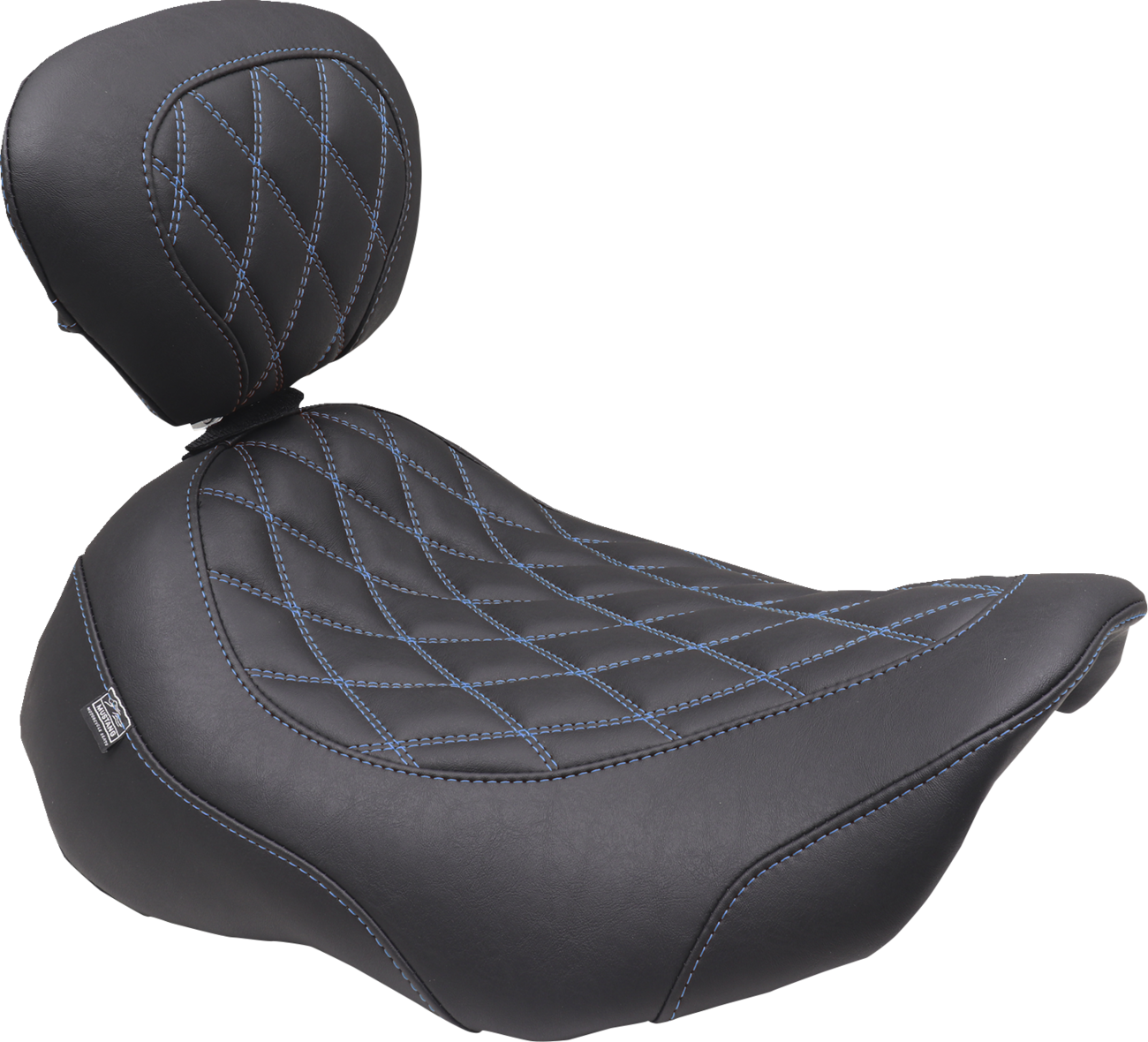 Wide Tripper™ Solo Seat - Wide Tripper™ Seat - Solo - Sky Blue Stitching - FLT/FLH '23-'25 [0801-2026]