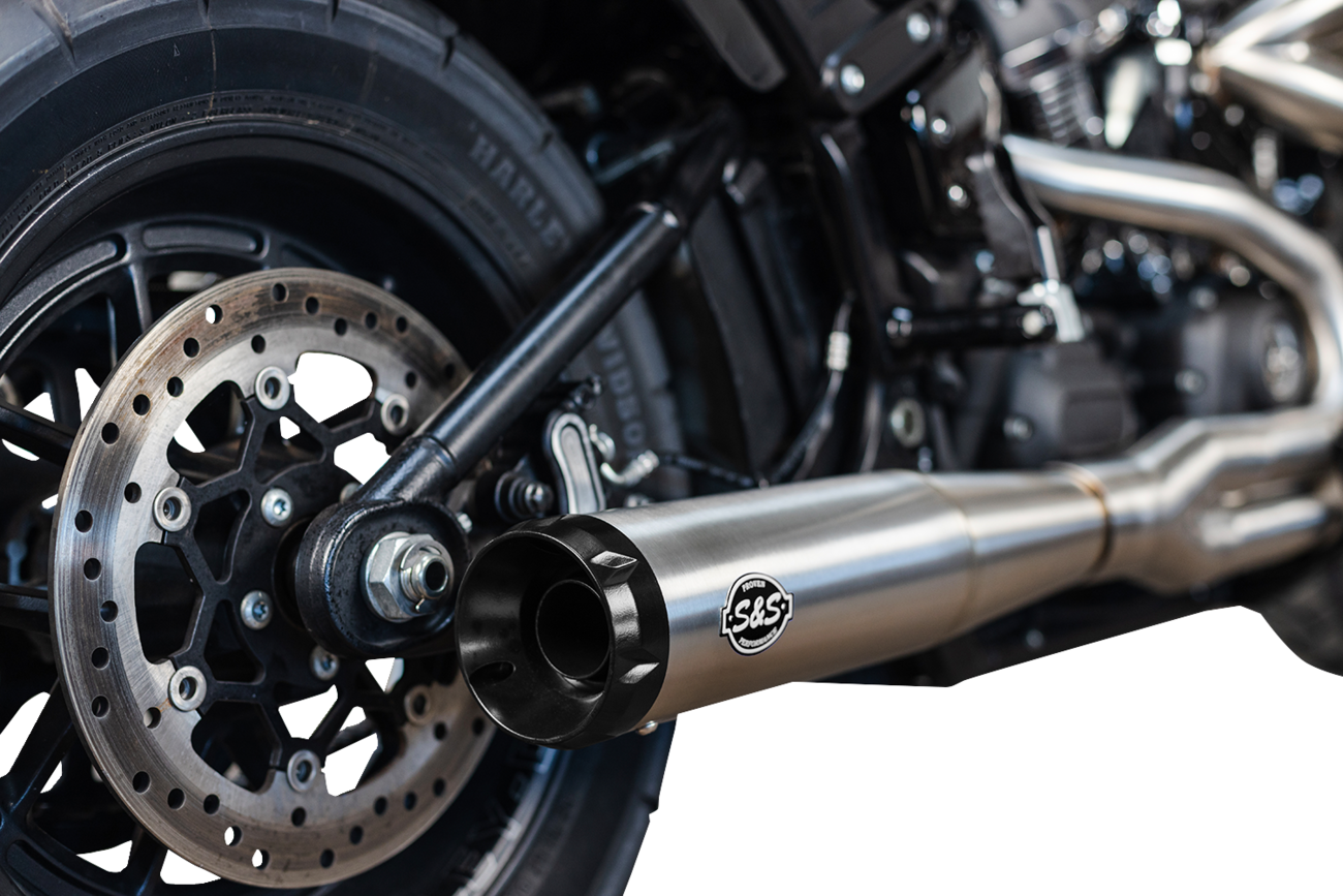 2-into-1 Superstreet Exhaust System - 50 State - M8 Softail - Stainless Steel [1800-2520] - Image 3