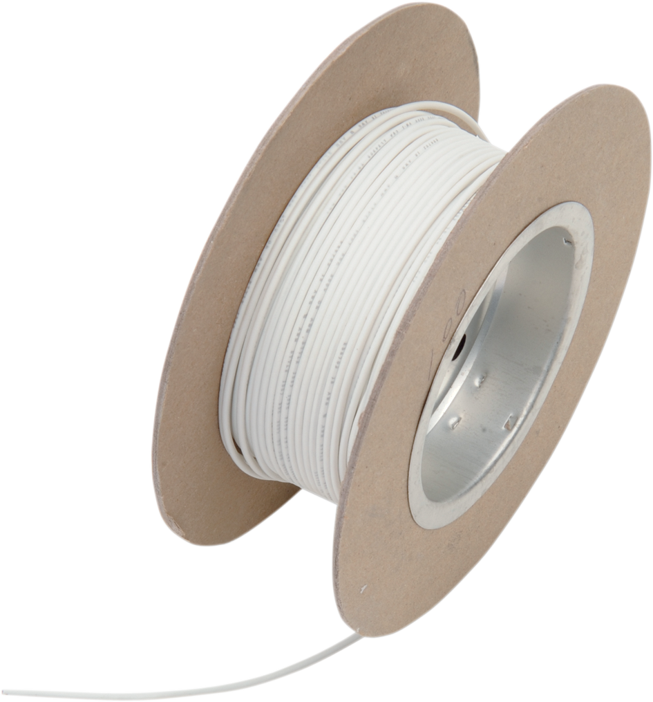OEM Color Wire Spool - 100' Wire Spool - 18 Gauge - White [2120-0522] - Image 2