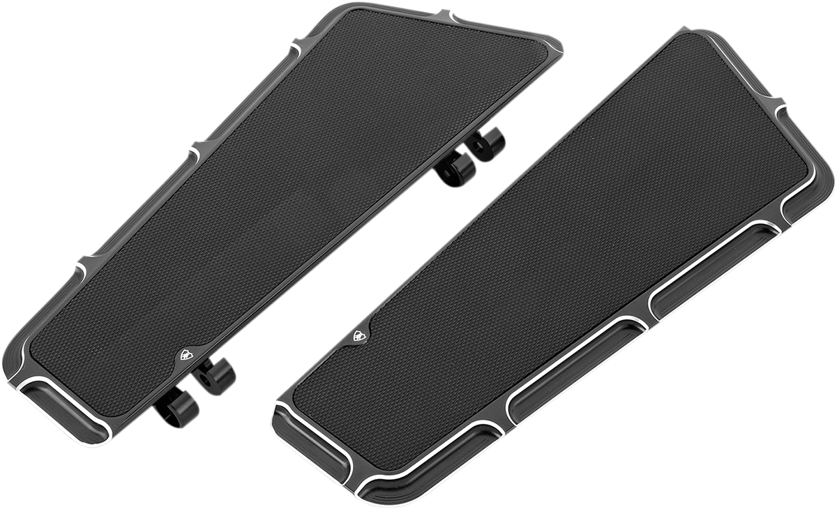 Beveled Adjustable Floorboards - Driver Floorboards - Beveled - Black [1621-0495]