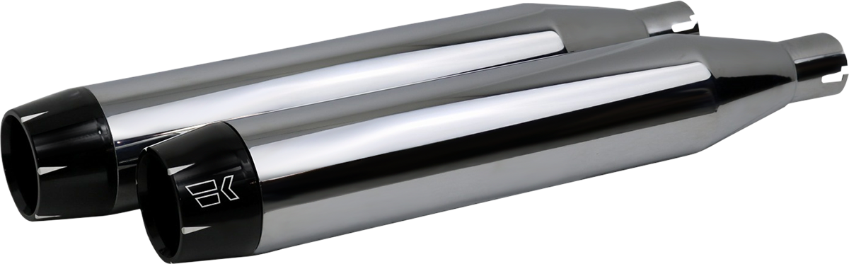 3-1/2" Slip-On Mufflers - Chrome [1801-1470]