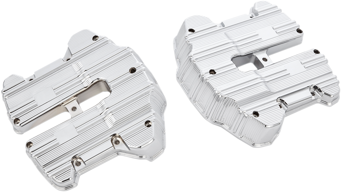 10 Gauge Rocker Box Top Covers - Rocker Box Covers - 10 Gauge - Chrome [0940-1662]