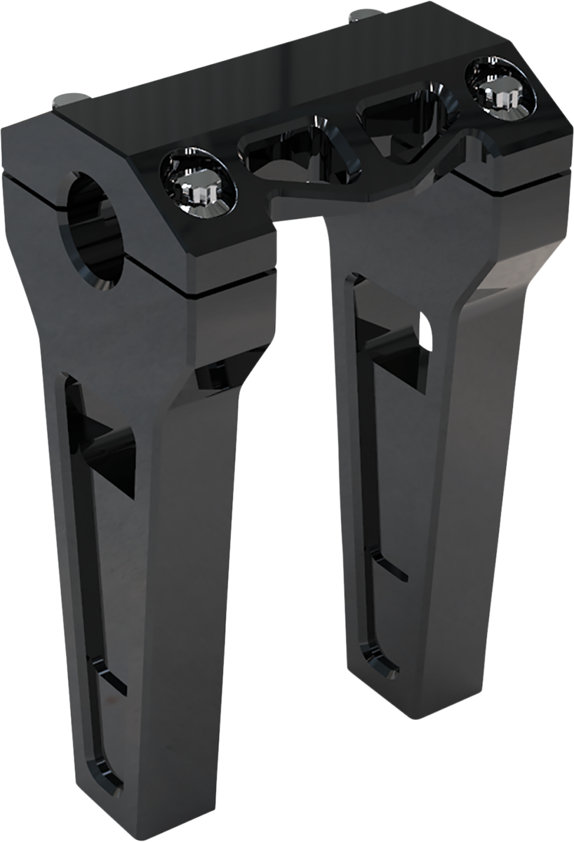 Performance Risers - Straight - 6" - Black Anodized [0602-1212]