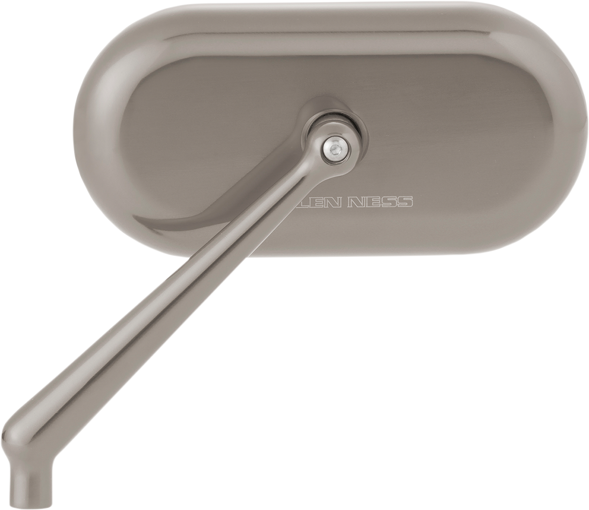 Oval Mirror - Mirror - Side View - Oval - Titanium - Left [0640-1447]
