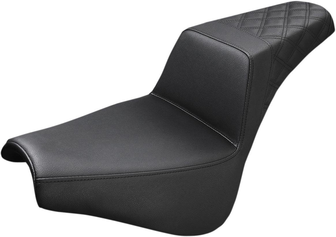 Step-Up Seat — Rear Lattice Stitch - Step-Up Seat - Rear Lattice Stitch - Black - FX '18-'24 [0802-0964]
