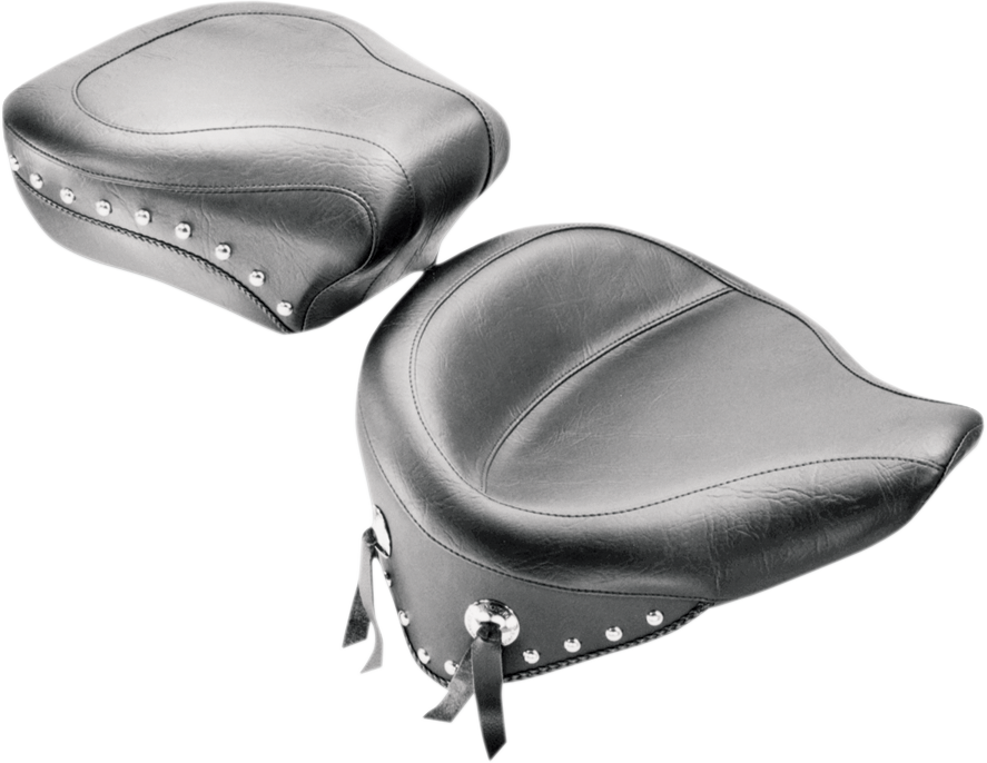 Wide Vintage Solo Seat - Wide Studded Solo Seat - FLST '08-'17 [0802-0483] - Image 2