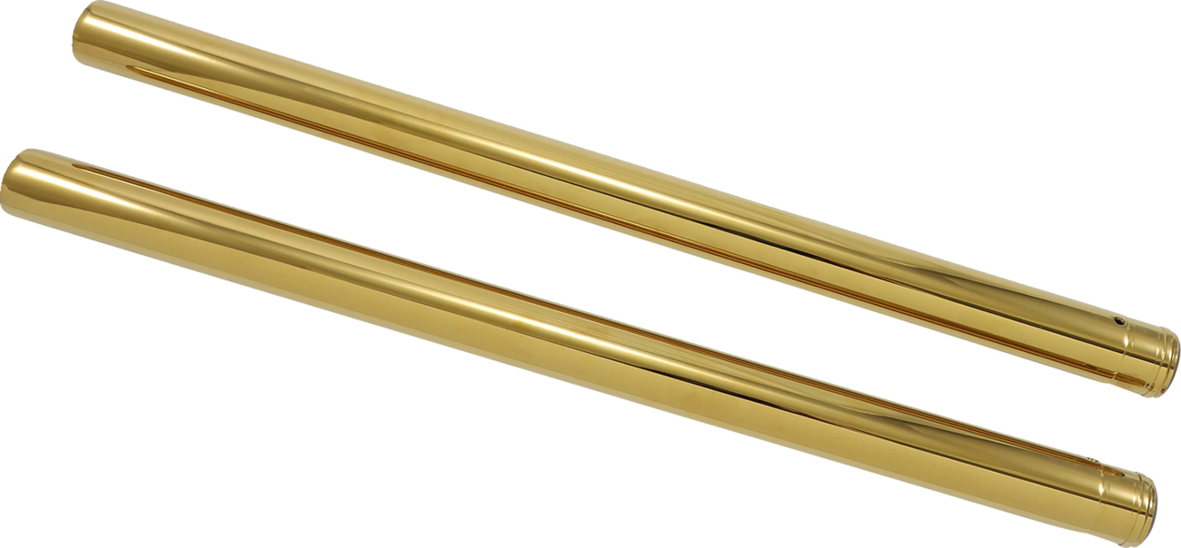 Gold Fork Tubes - Fork Tubes - 39 mm - 24.25" - Gold [0404-0334] - Image 2