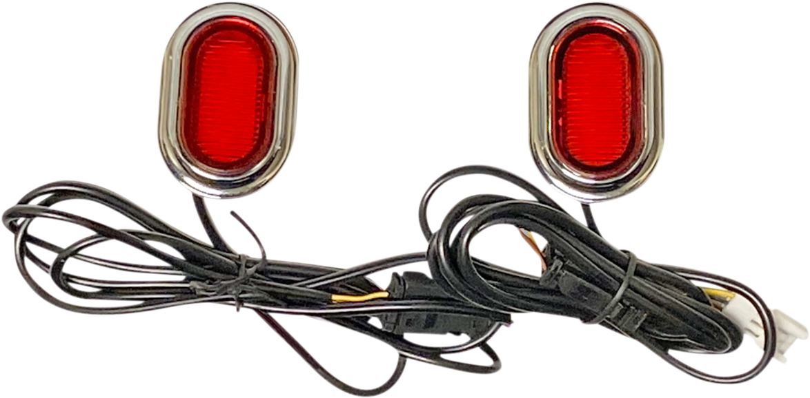 PLUGZ™ Antenna Grommet Lights - Antenna Grommet Light - Red Lens - Chrome [2040-2745] - Image 2