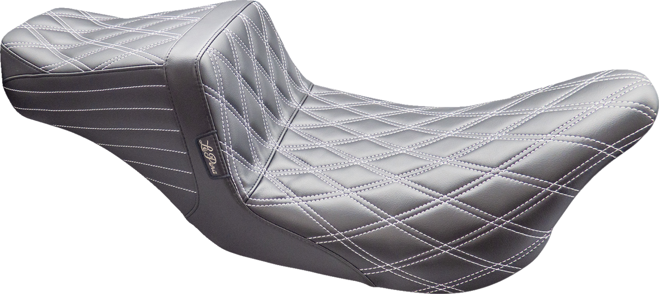 Tailwhip Seat - Double Diamond w/ Titanium Thread - Black - FL '08-'24 [0801-1538]