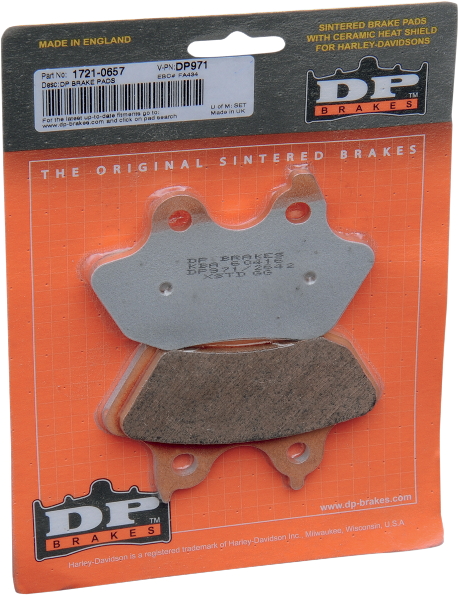 Sintered Metal Harley/Buell Brake Pads - Sintered Brake Pads [1721-0657] - Image 2