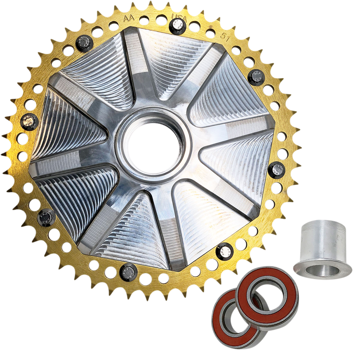 Cush Drive Chain Sprocket - Cush Drive Sprocket - Gold - 51 Tooth [1210-2506]