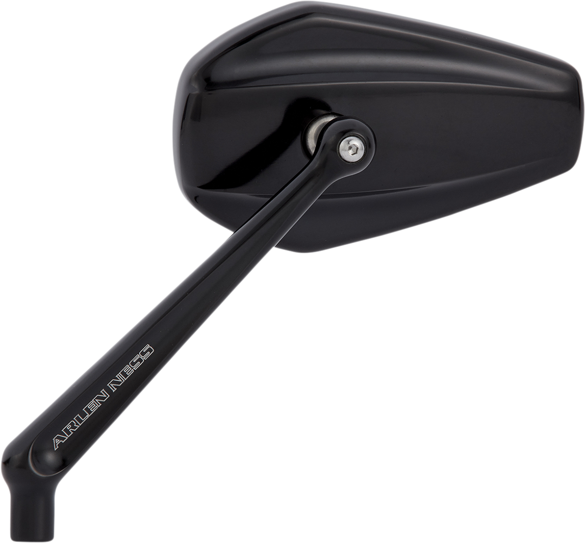 Mini Stocker Forged Mirror - Mirror - Mini/Stocker - Side View - Hexagon - Black - Left [0640-1392]
