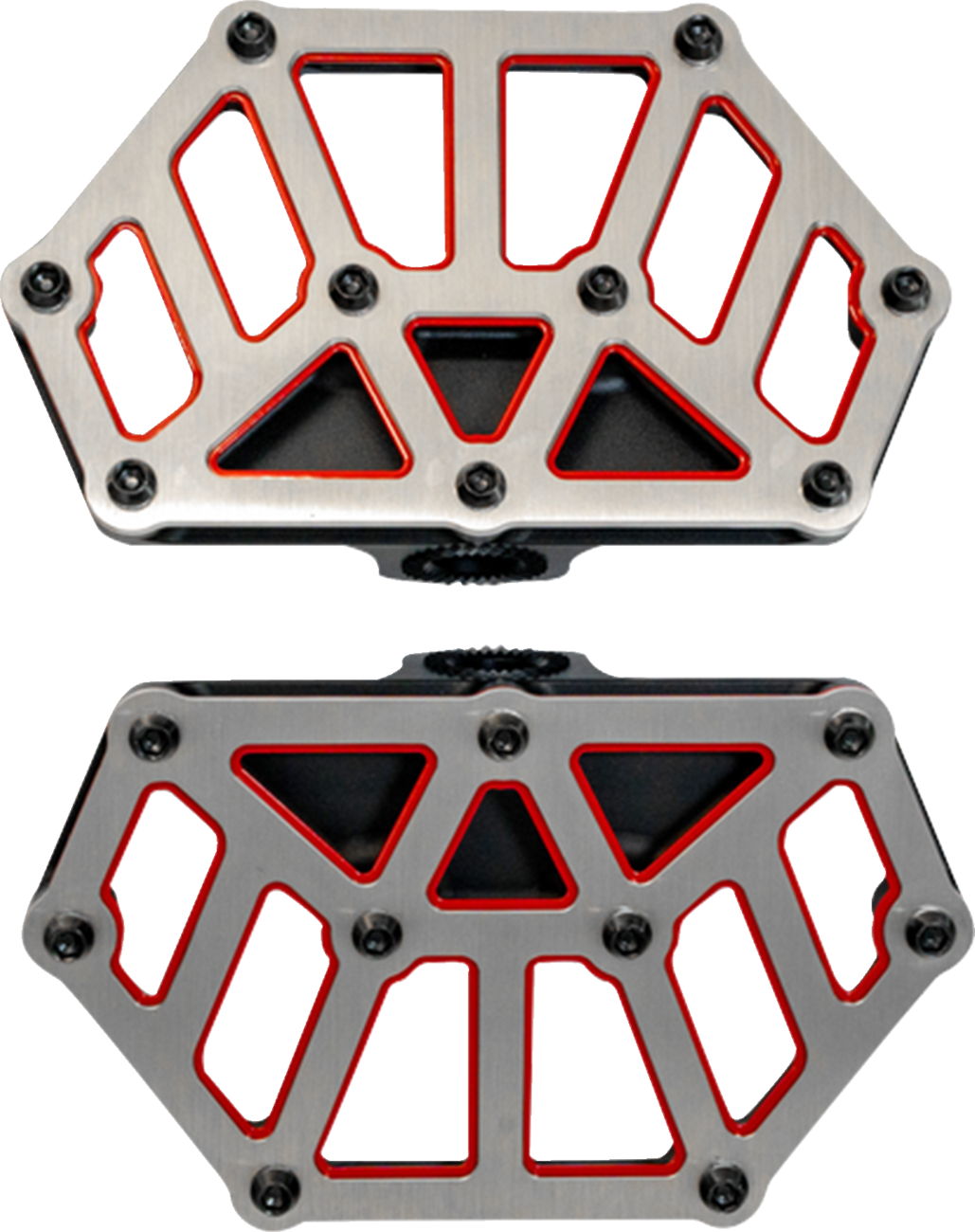 NXL Mini Floorboards - Black w/ Red Accent [1621-1226]