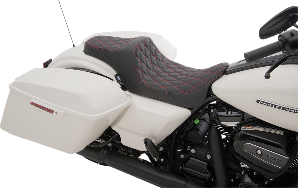 Predator III Seat - Double Diamond - Red Stitched - FL '08-'23 [0801-1116] - Image 2