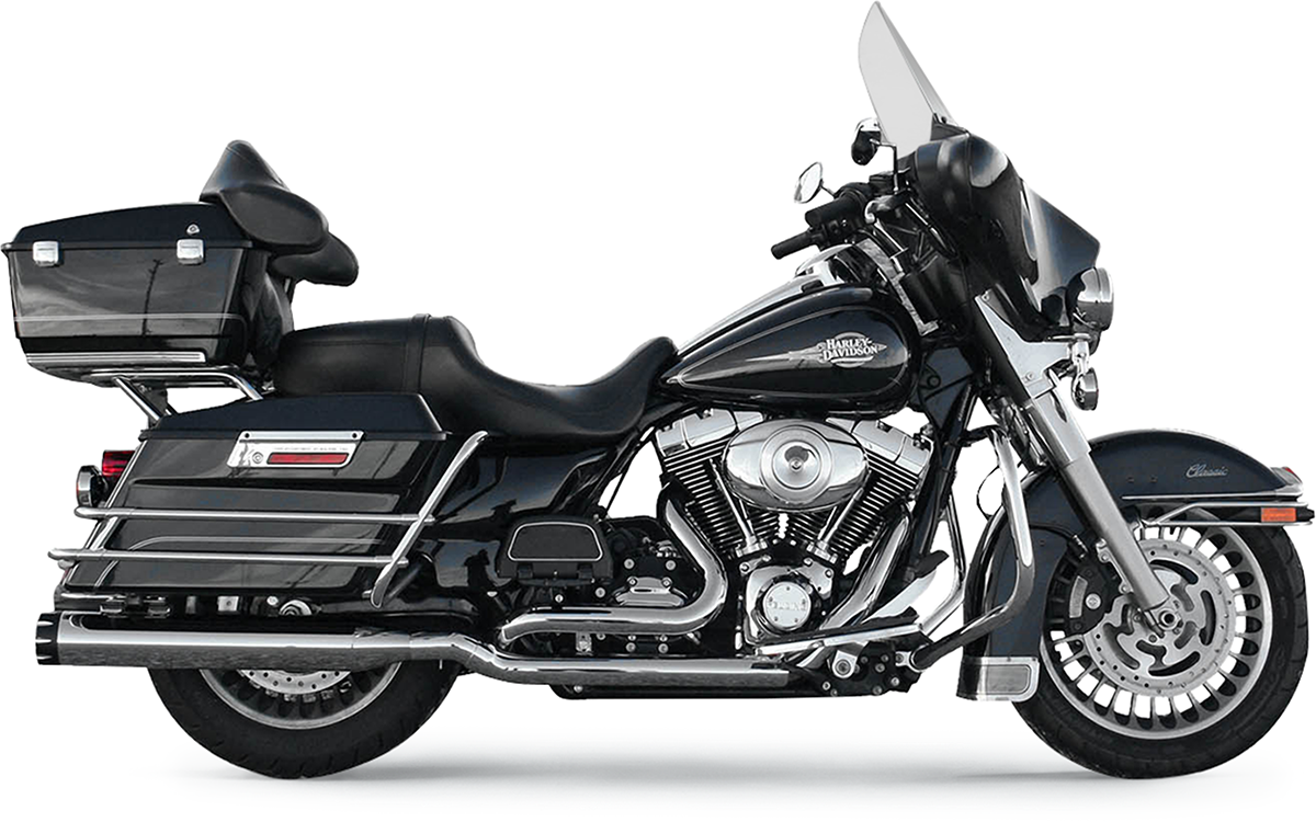 True-Dual Down Under Headpipes - Chrome - FL '09-'16 [1802-0277]