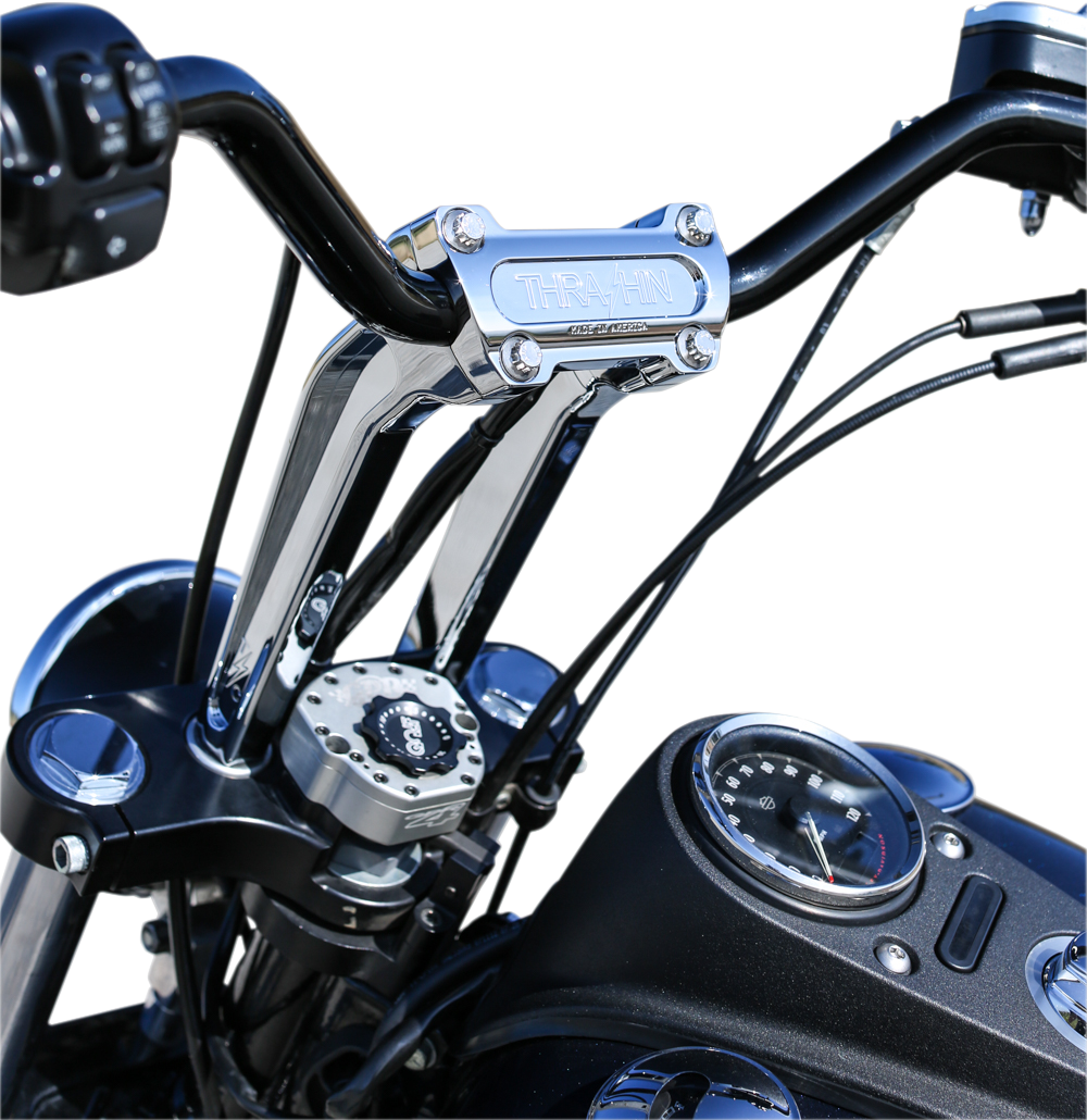 Handlebar Risers - Pull Back - 9-1/2" - Chrome [0602-1051] - Image 2