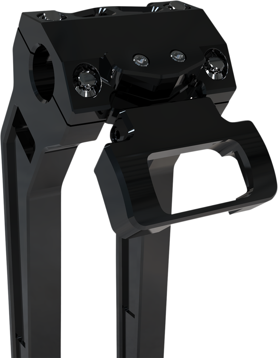 M8 Softail Gauge Mount For Performance Risers - Gauge Mount - Single - Black - Softail [2201-0232]