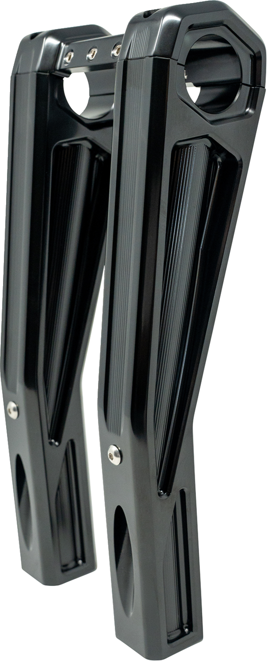 Ascent Pro Risers - Pullback - 10" - Gloss Black [0602-1571]