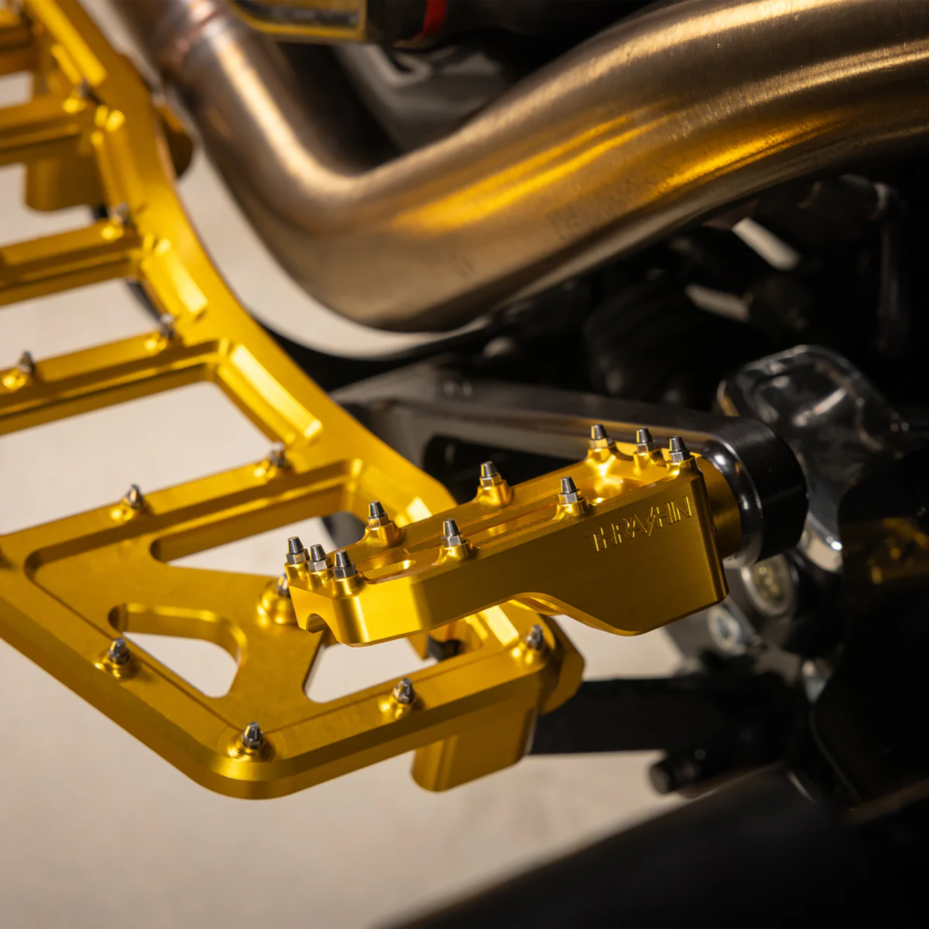 Aggressor Brake Pedal - Gold - Touring [1610-0764] - Image 5