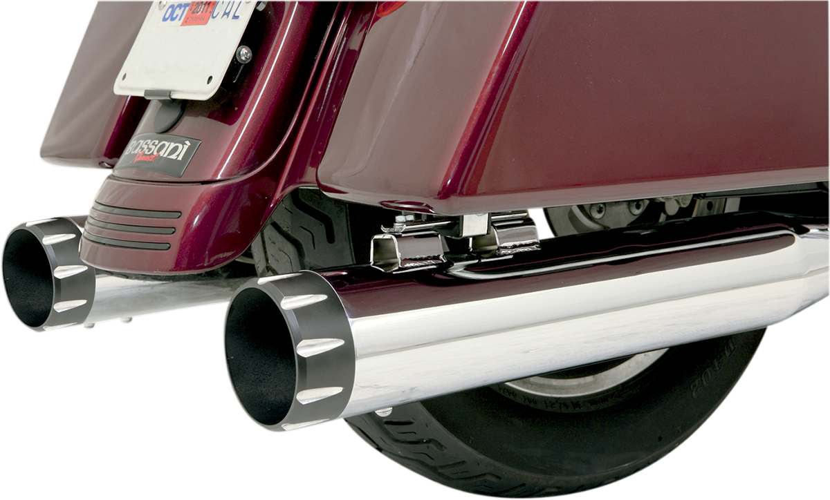 Optional B1-Syle Quick-Change End Caps — Straight-Cut/Fluted - 4" End Cap - Black - Bevel [1861-0752]