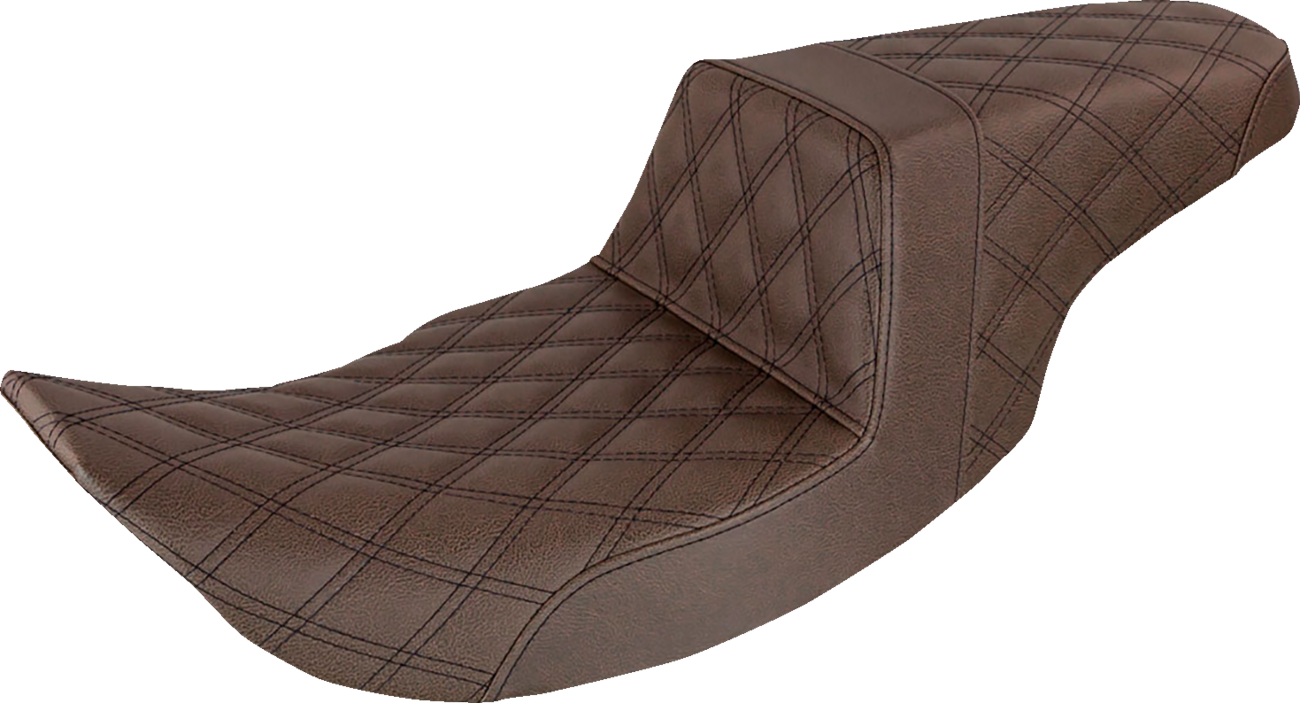 Step-Up Seat — Full Lattice Stitch - Step-Up Seat - Full Lattice Stitch - Brown [0801-1102]