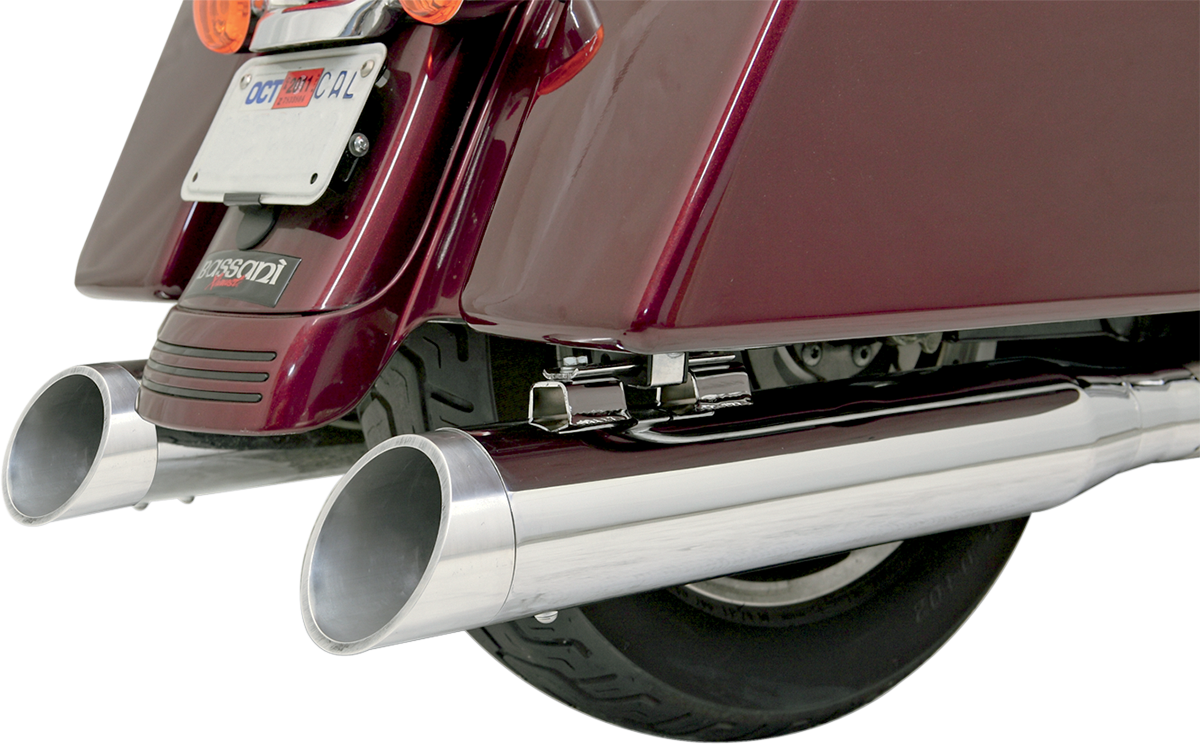 Optional B1-Syle Quick-Change End Caps — Slash-Cut - 4" End Cap - Polished - Slash [1861-0753]
