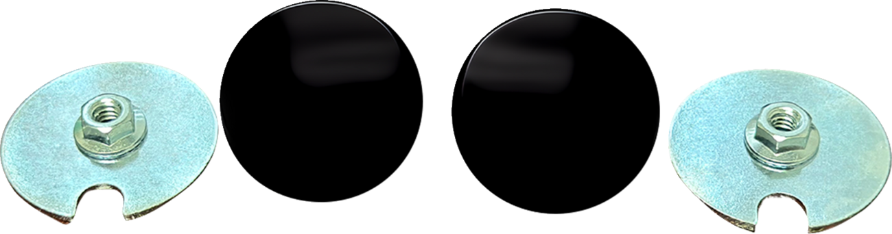 Fairing Mirror Hole Plugs - Fairing Mirror Removal Plug - Matte Black [2202-0306]