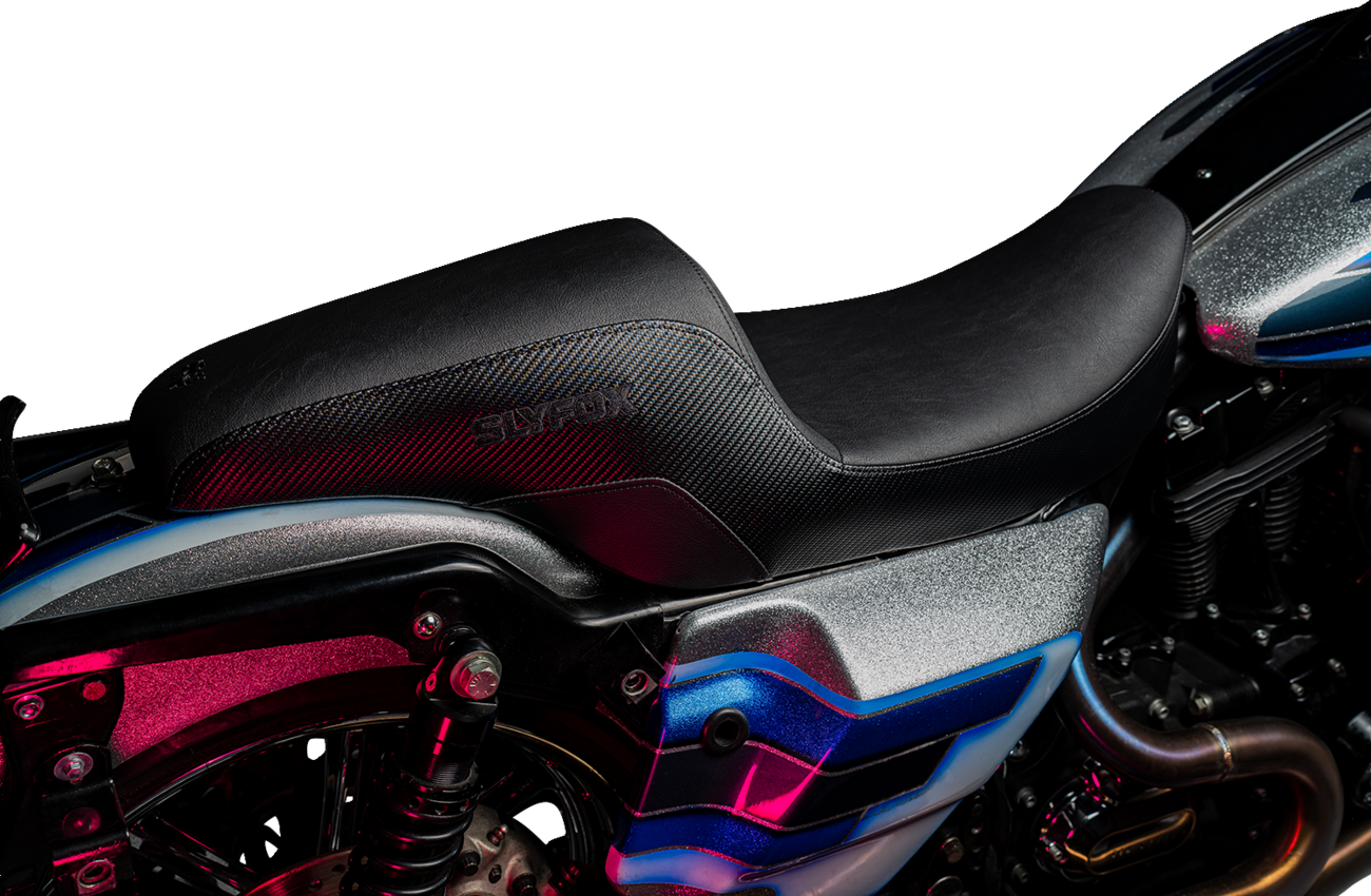 The Drifter Seat - Drifter Seat - Black Logo - Smooth Vinyl - Carbon Fiber - FL '97-'07 [0801-1612] - Image 4