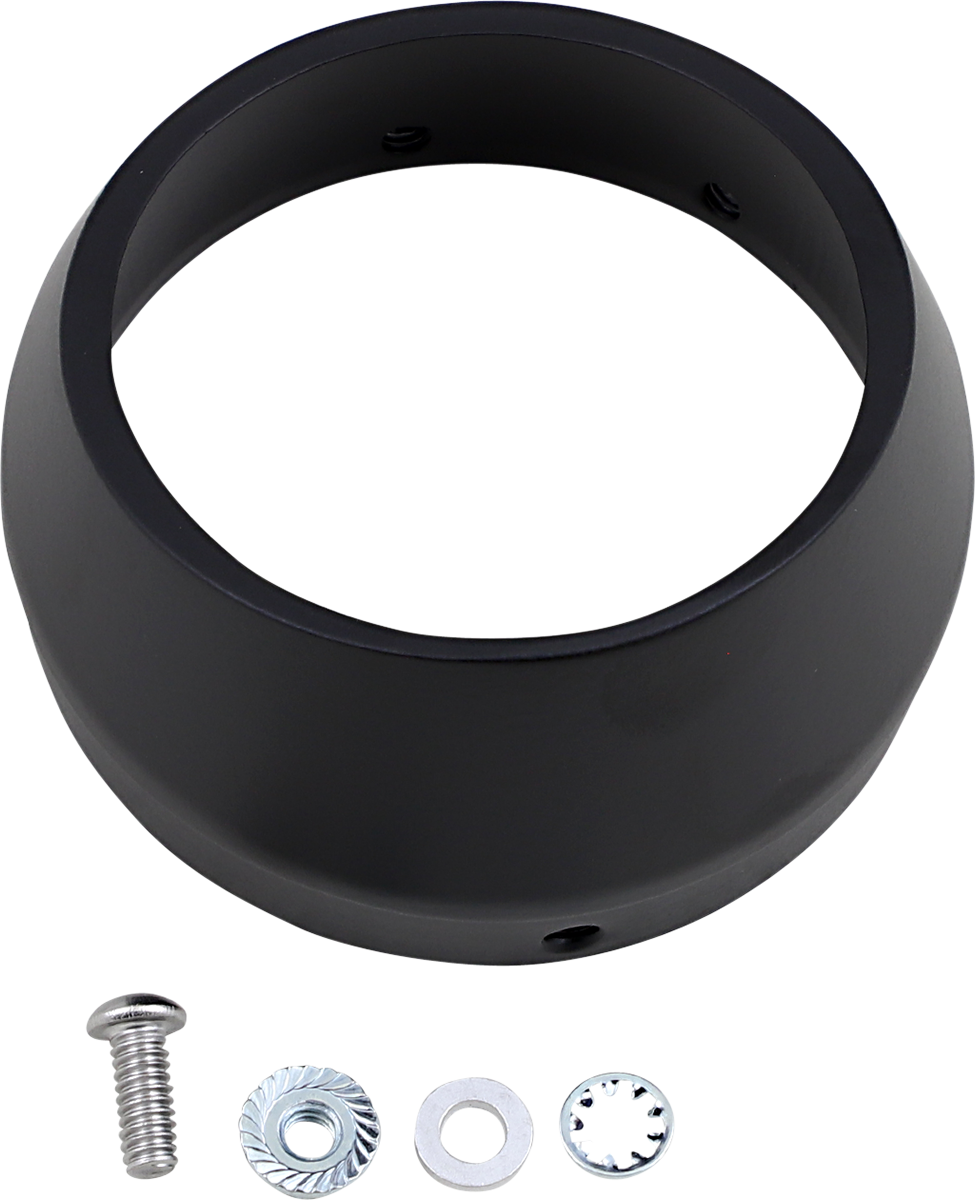 Optional B1-Syle Quick-Change End Caps — Slash-Cut - End Cap - Black - Slash [1860-1970]