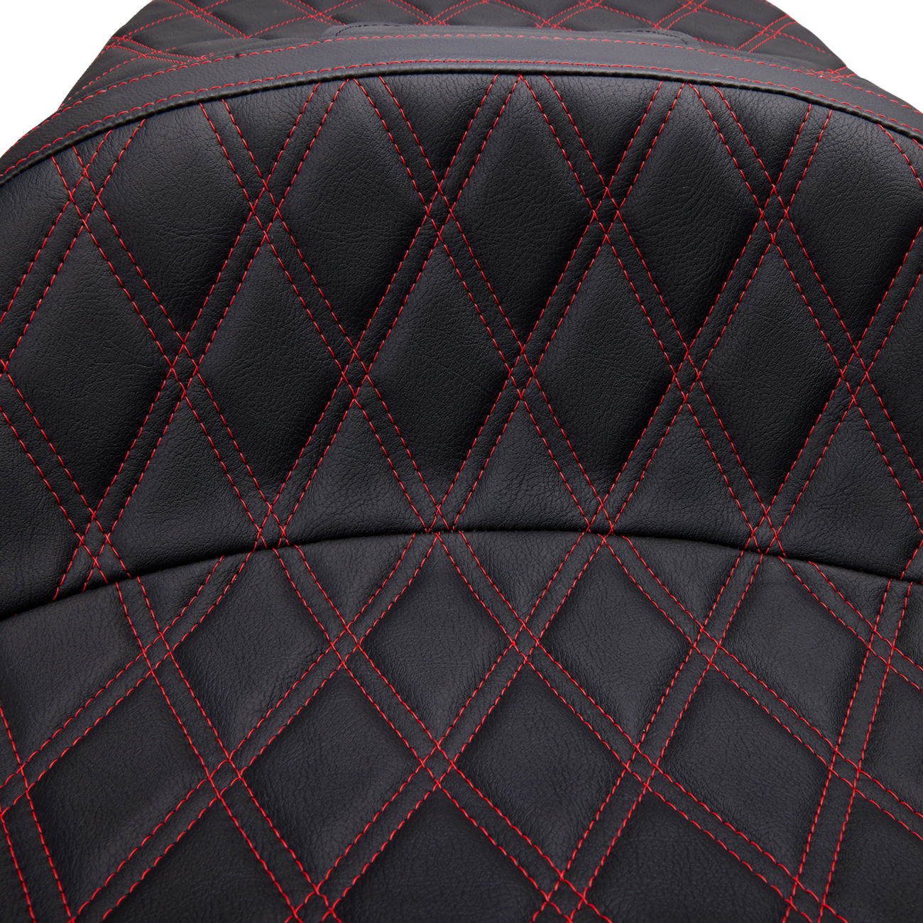 Freedom Touring Seat - Freedom Seat - Vinyl - Double Diamond Red Stitch - FLH '97-'07 [0801-1507] - Image 4
