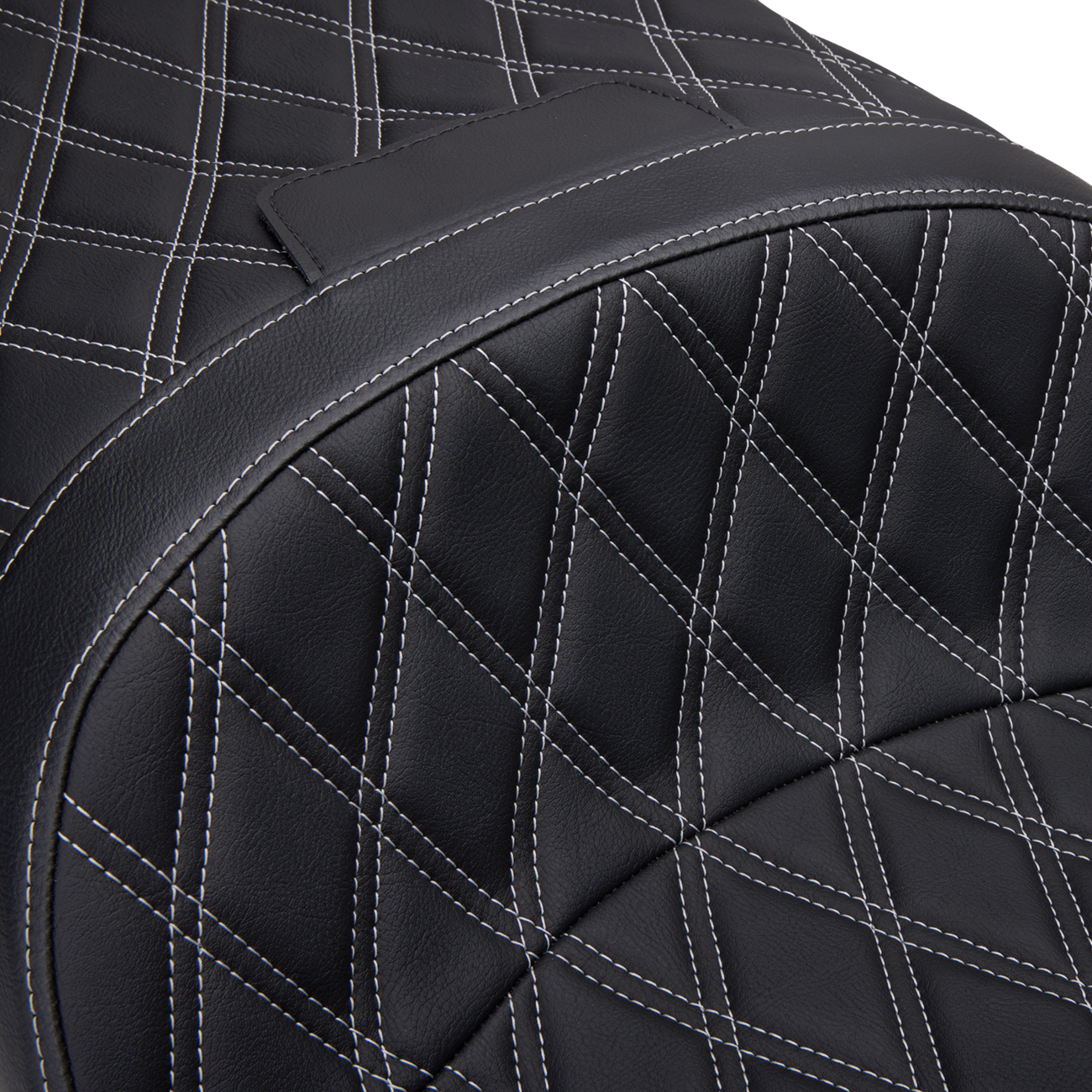 Freedom Touring Seat - Freedom Seat - Vinyl - Double Diamond Silver Stitch - FLH '97-'07 [0801-1506] - Image 4