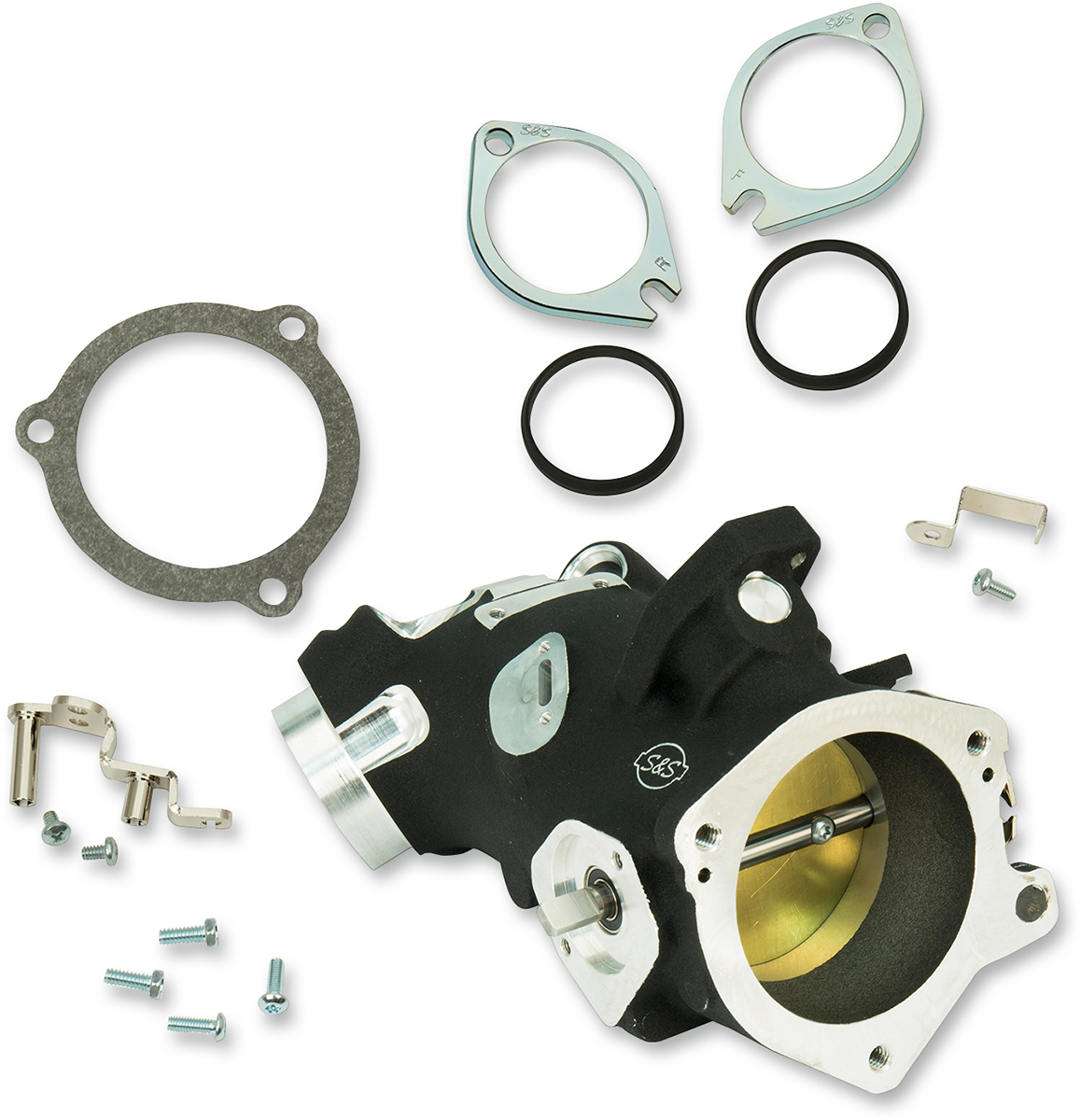 Throttle Hog Cable Operated Throttle Body Kit - Black - 58 mm - 124" Engine [1022-0183]