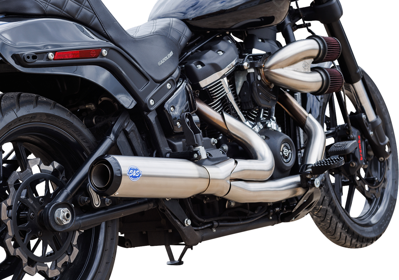 2-into-1 Qualifier Exhaust System - 50-State - Silver - Softail [1800-2682] - Image 3