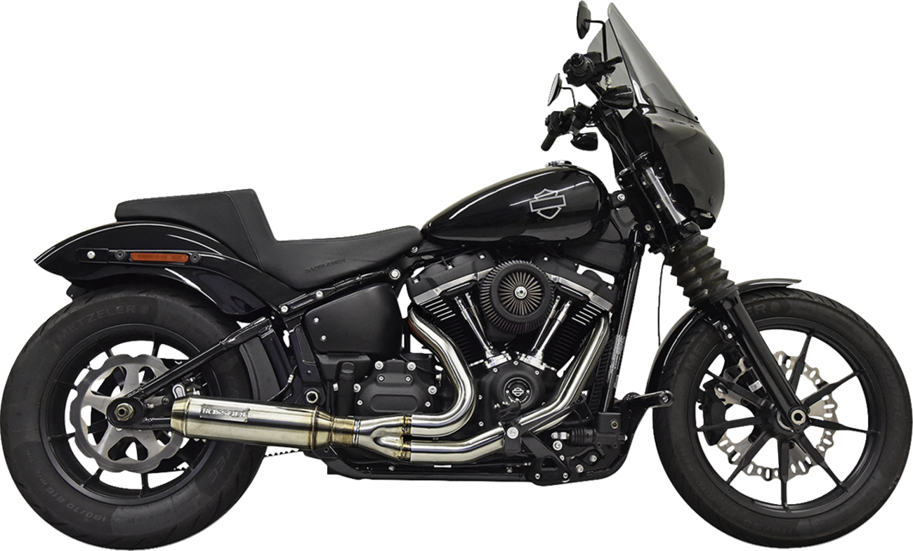 2-into-1 Exhaust System with Superbike Muffler - Stainless Steel - Catalytic Converter - 49 State [1800-2690]