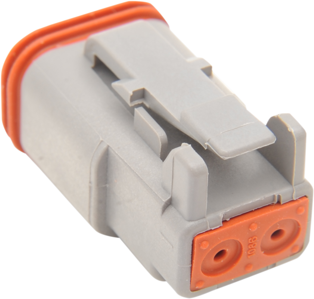 Deutsch DT Sealed Connector Component — Wiring Connector - Deutsch Plug - 2 Pin - Gray [2120-0051]