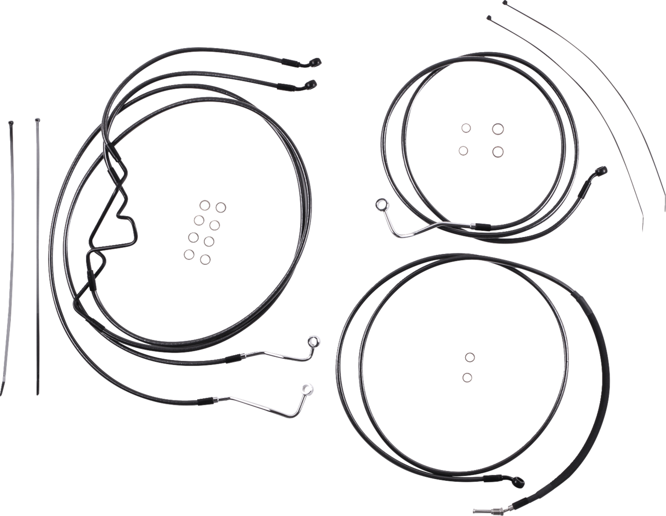 Black Pearl™ Designer Handlebar Installation Kit - 6" - '17-'20 FLHR [0610-2393]
