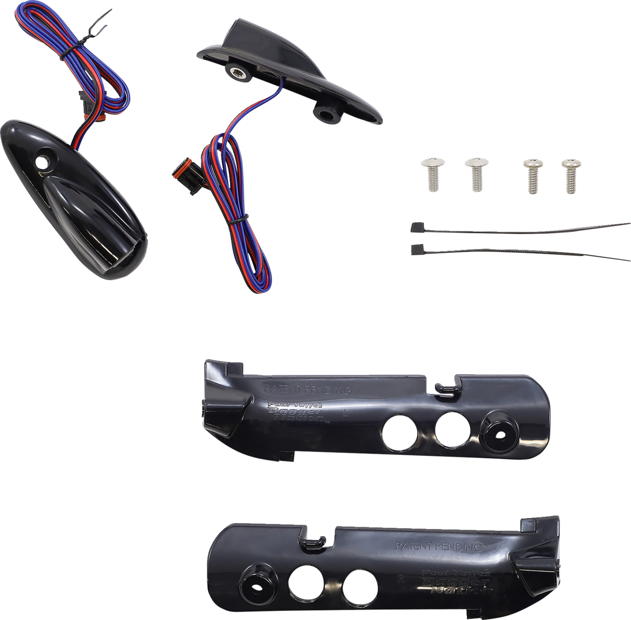 Run/Turn Signal - Amber/White - Black - Road Glide [2020-2132]