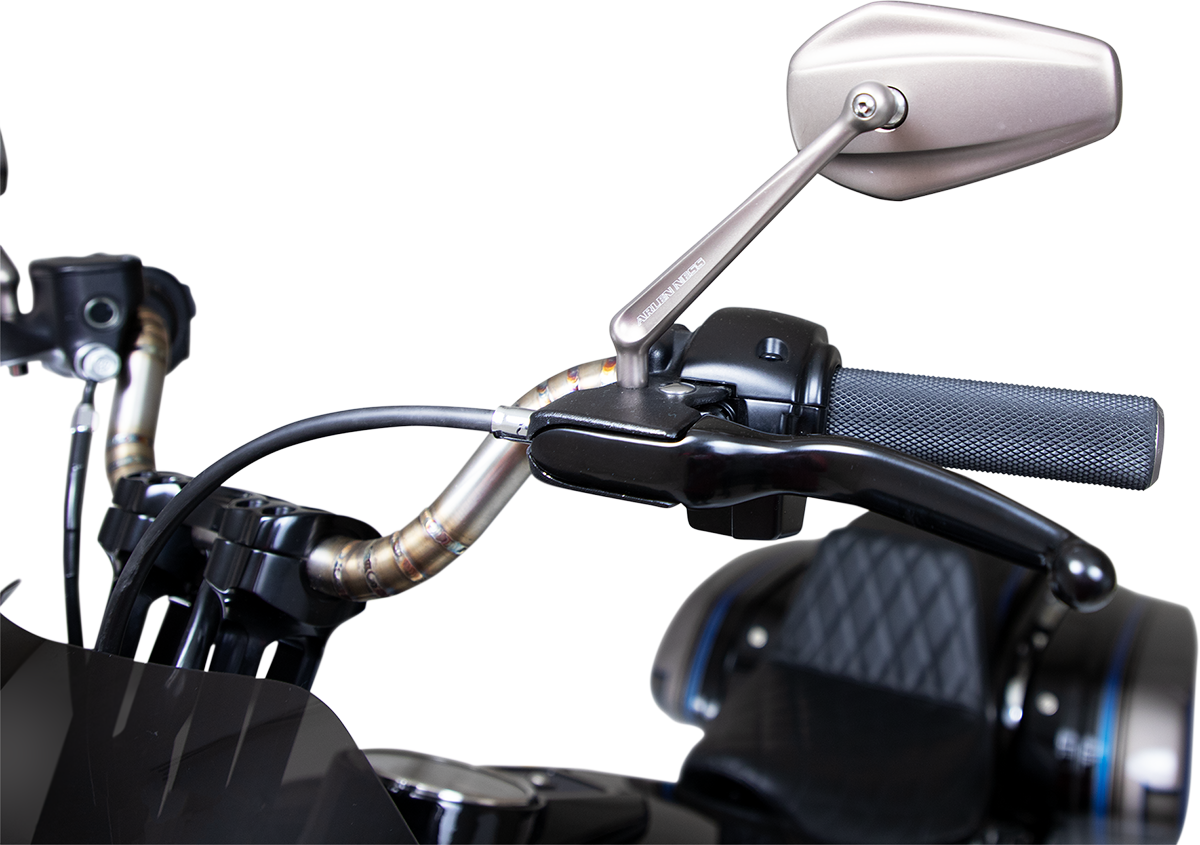 Mini Stocker Mirror - Mirror - Mini Stocker - Side View - Oval - Titanium - Left [0640-1444] - Image 3