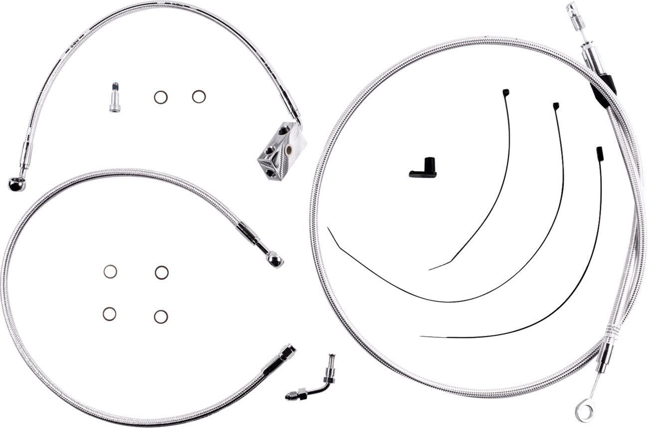 Sterling Chromite II® Designer Handlebar Installation Kit - 10" - '18-'24 Softail [0610-2434]