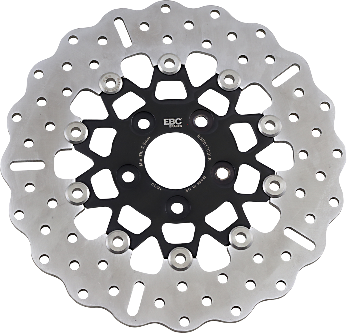 Custom Stainless Steel Rear Brake Rotor - Brake Rotor - Black [1710-2250]