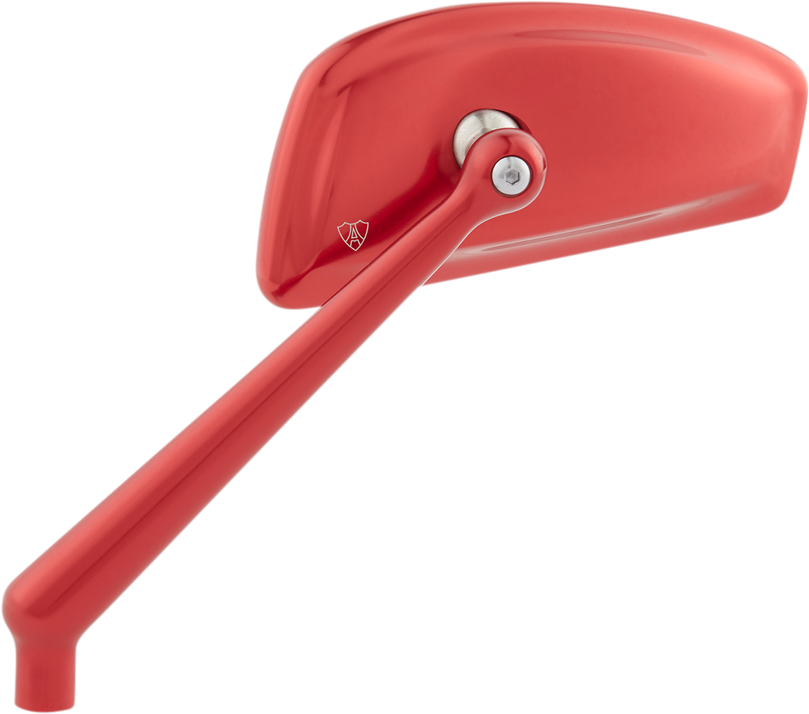 Tearchop Mirror - Mirror - Tearchop - Side View - Teardrop - Red - Left [0640-1464]