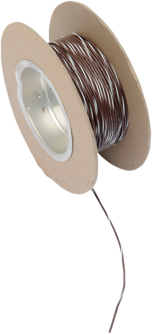 OEM Color Wire Spool - 100' Wire Spool - 18 Gauge - Brown/White [2120-0512]