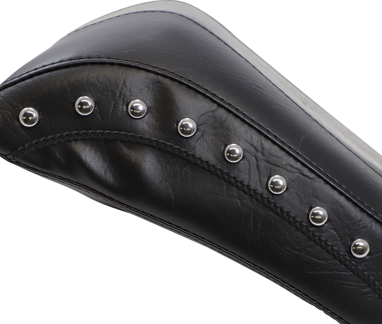 Wide Rear Seat - Studded - Black - FLST '05-'17 [0802-0896] - Image 4