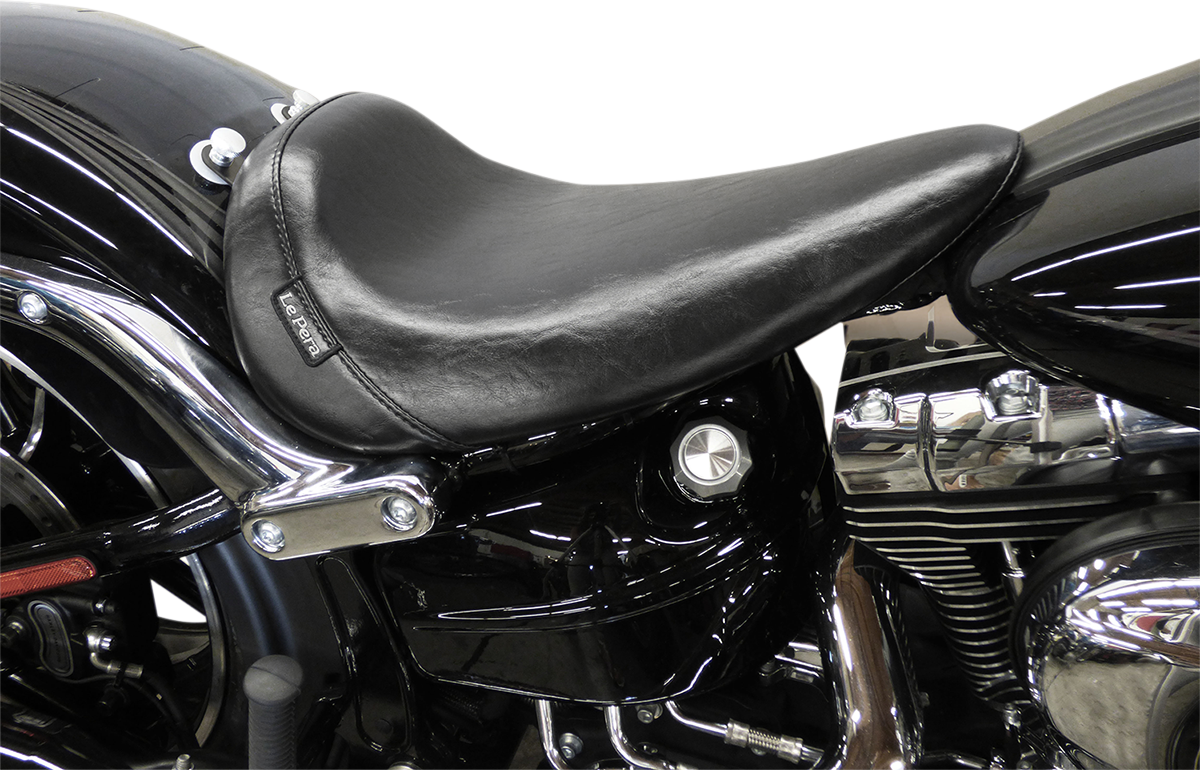 Bare Bones Solo Seat - Smooth - Black - FXSB '13-'17 [0802-0873]