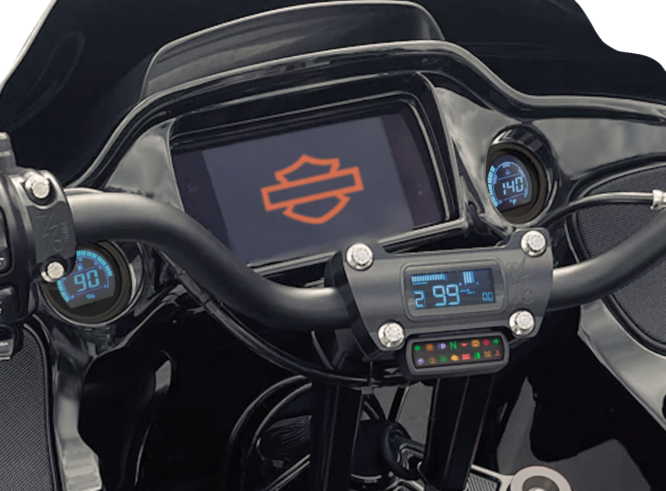 D2 Gauge Kit - Complete D2 Gauge Kit - LCD - HD Touring/Trike [2210-0697] - Image 4