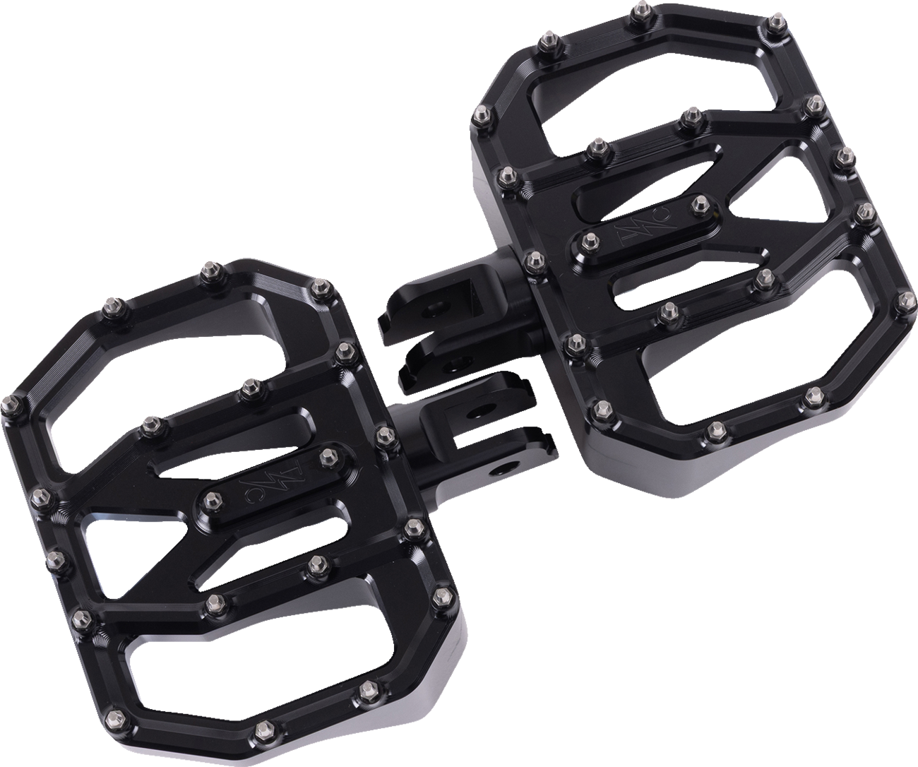 Mini Aggressor Floorboards - Black - Front [1621-1231]