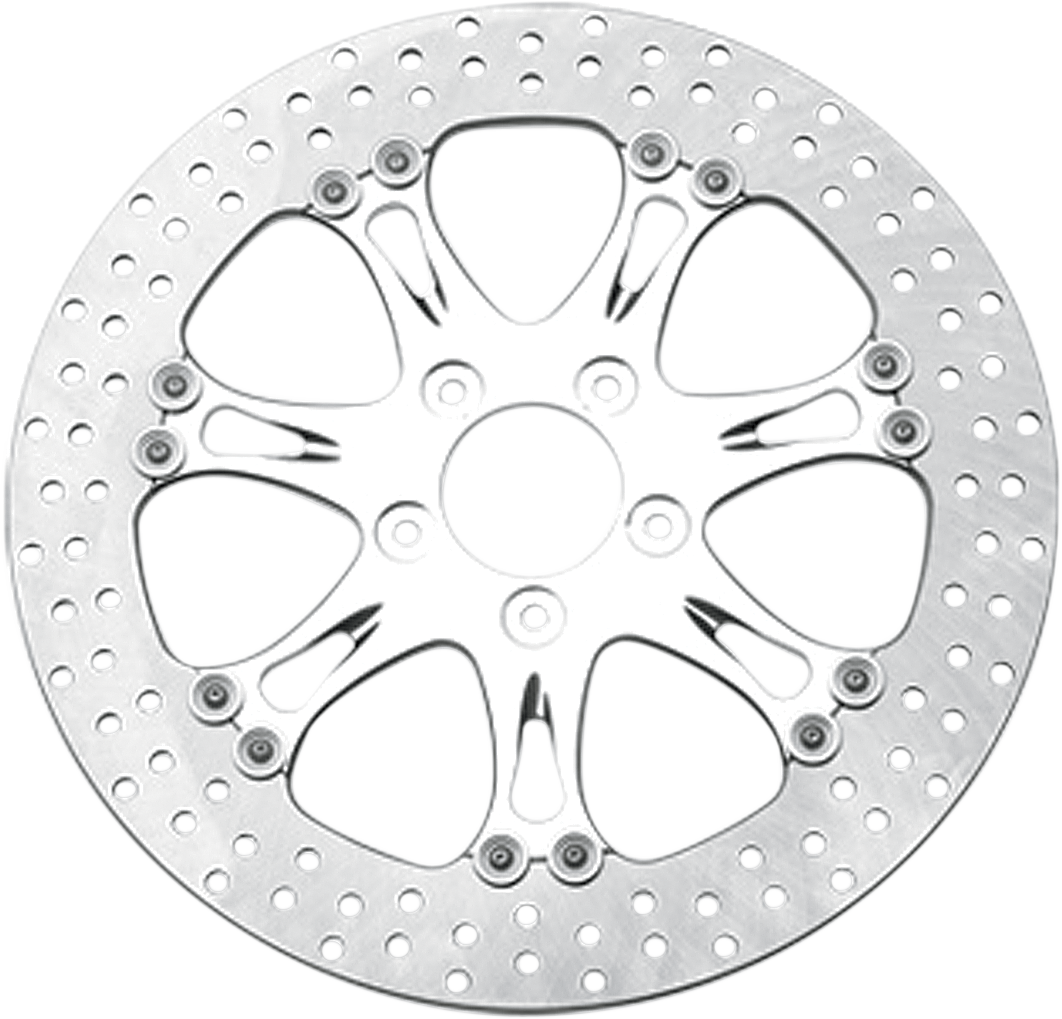 Two-Piece Brake Rotor - Brake Rotor - 13" - Paramount - Chrome [1710-1588]