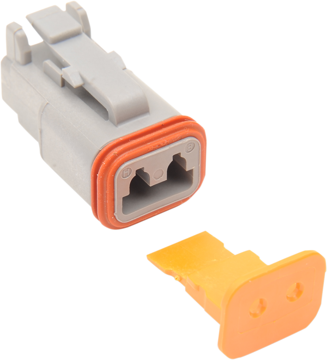 Deutsch DT Sealed Connector Component — Wiring Connector - Deutsch Plug - 2 Pin - Gray [2120-0051] - Image 2