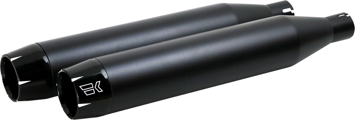 3-1/2" Slip-On Mufflers - Black [1801-1472]